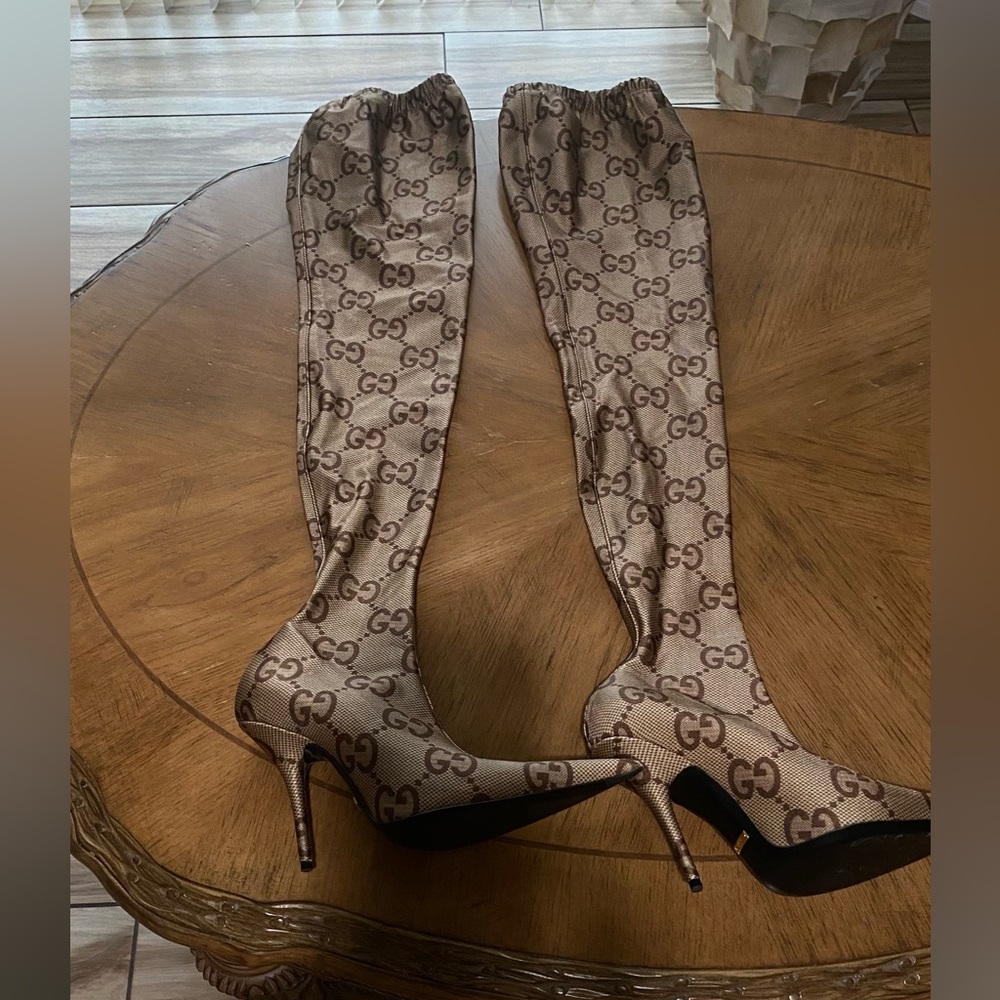 Gucci x Balenciaga The Hacker Thigh High Boots - Picture 5 of 10